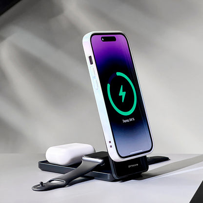 Trådløs Netværksoplader Proove Metal Edge 3in1, 15W, 1.67A, Grå WSME15010003