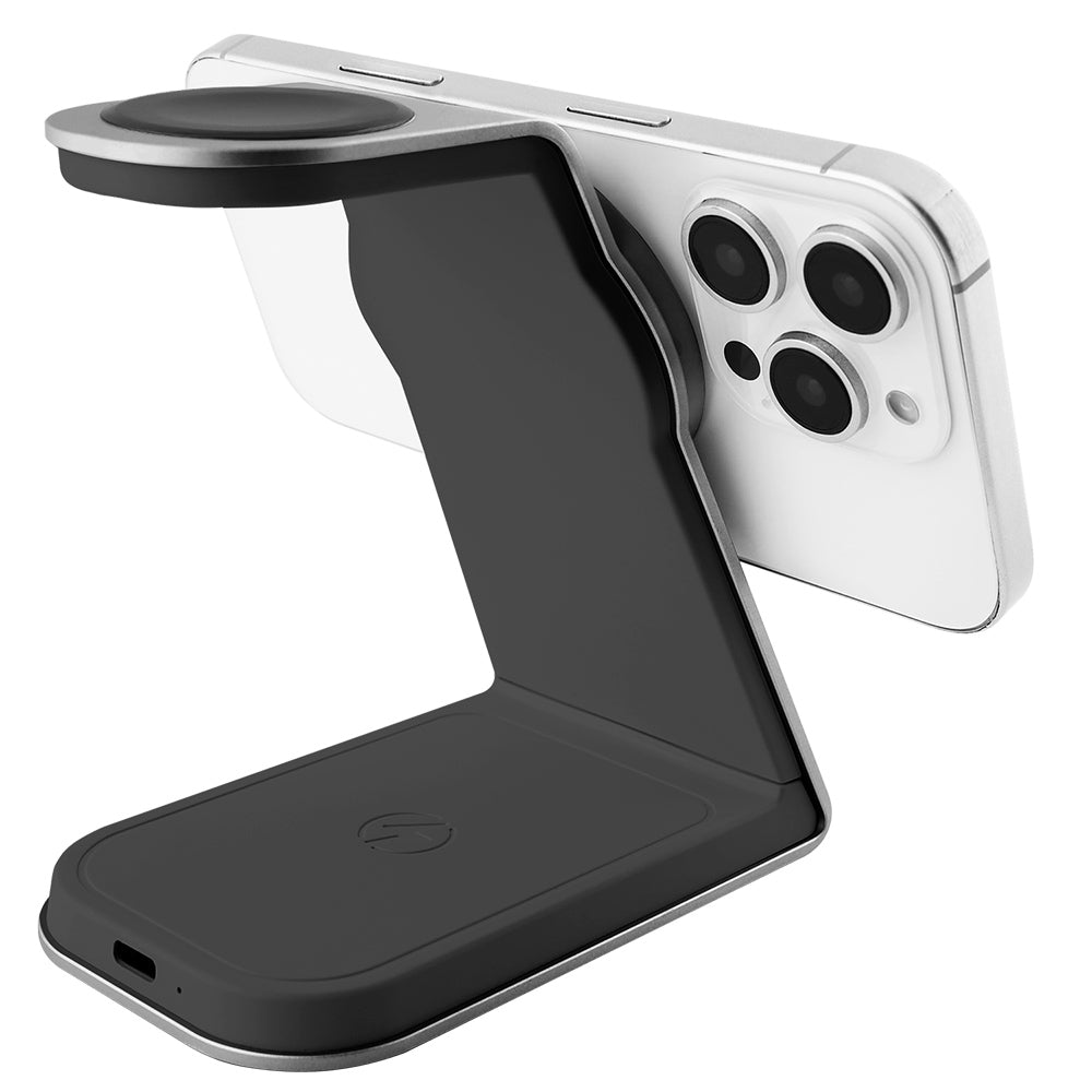 Trådløs Netværksoplader Proove Omni Power 3in1, 15W, 1.67A, Grå WSOP15020003