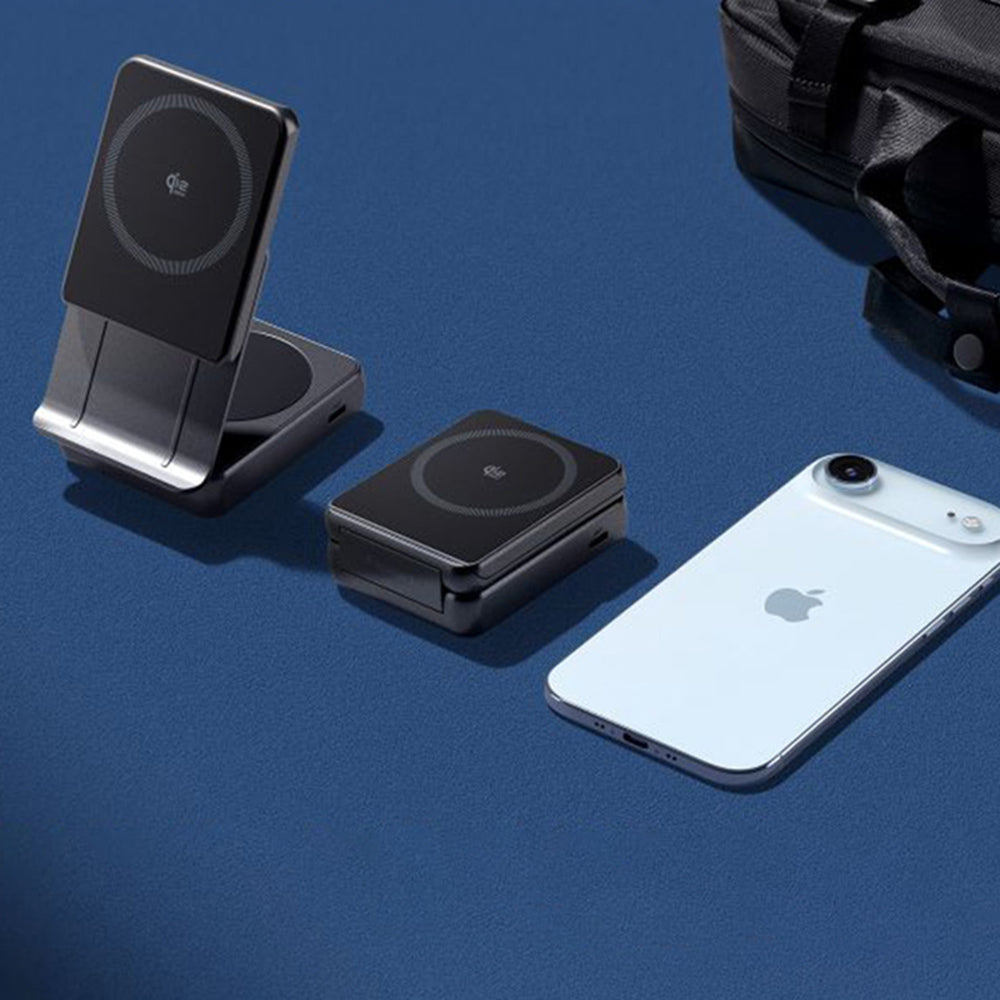Trådløs Netværksoplader Spigen EF302MOQ 3in1, 25W, 1 x USB-C, Grå
