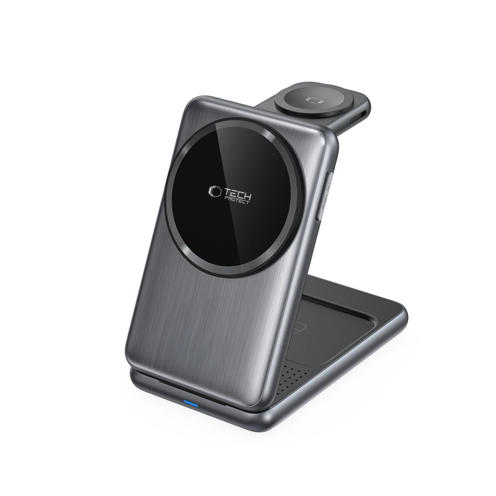 Trådløs Netværksoplader Tech-Protect A42 3i1, 15W, 1.67A, Grå
