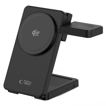 Tech-Protect A56 3i1 Trådløs Netoplader, 25W, Sort