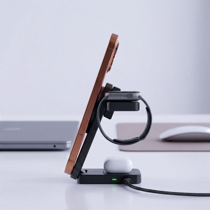 Tech-Protect A56 3i1 Trådløs Netoplader, 25W, Sort