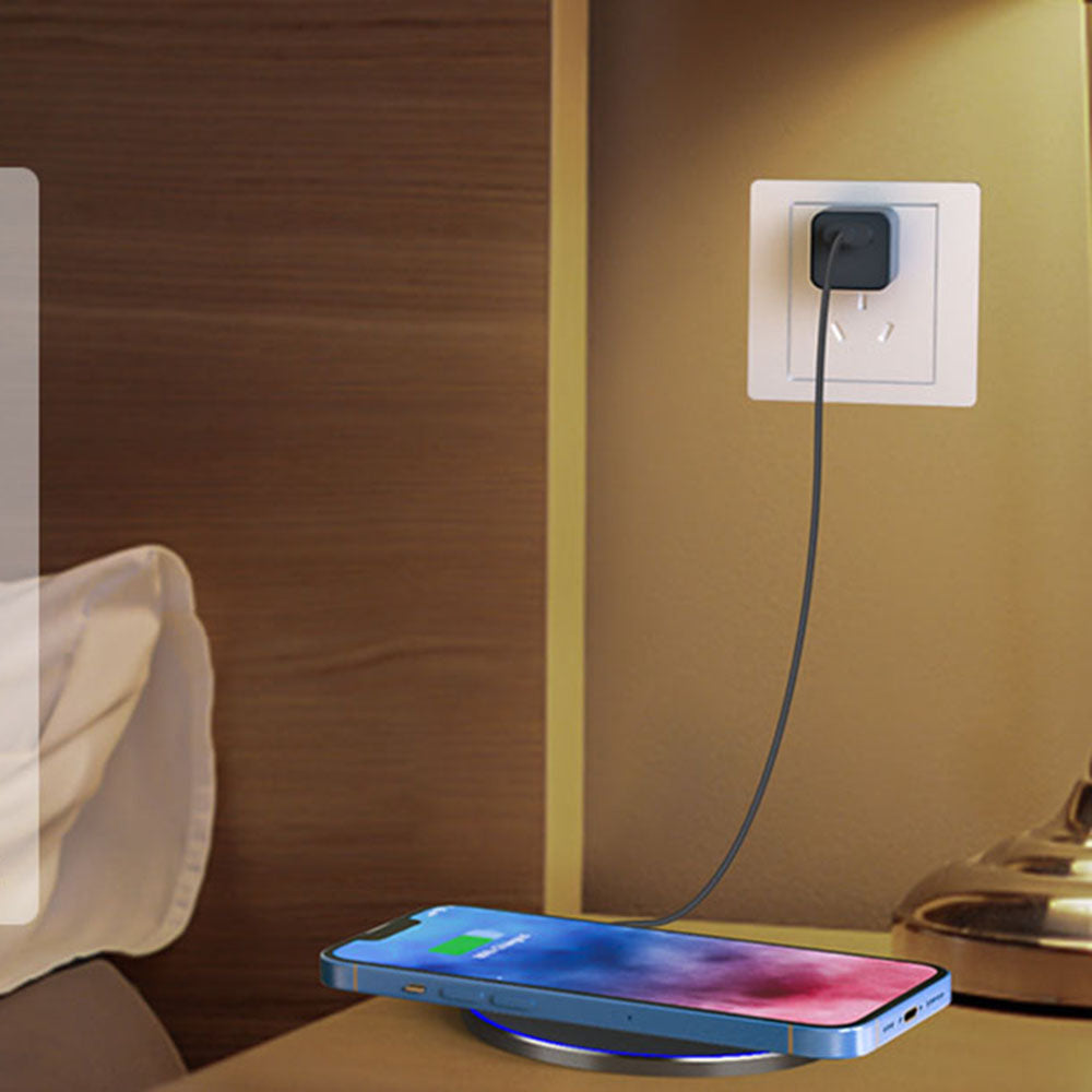 Trådløs Netværksoplader Techsuit CHWR031 Premium, 15W, 1.67A, Hvid