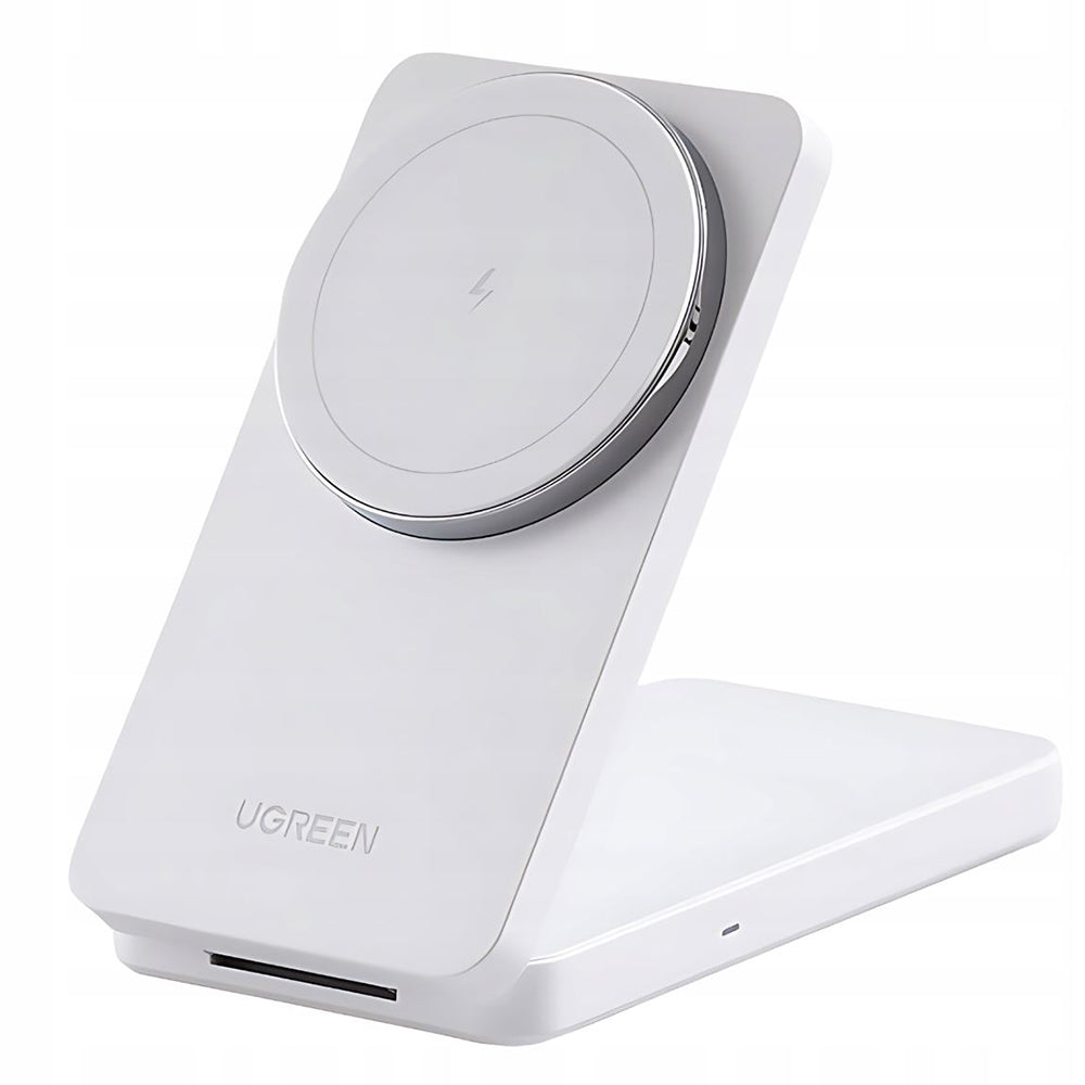 UGREEN W528 2in1 Trådløs Netværksoplader, 20W, 1.67A, Hvid