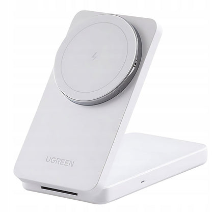 UGREEN W528 2in1 Trådløs Netværksoplader, 20W, 1.67A, Hvid
