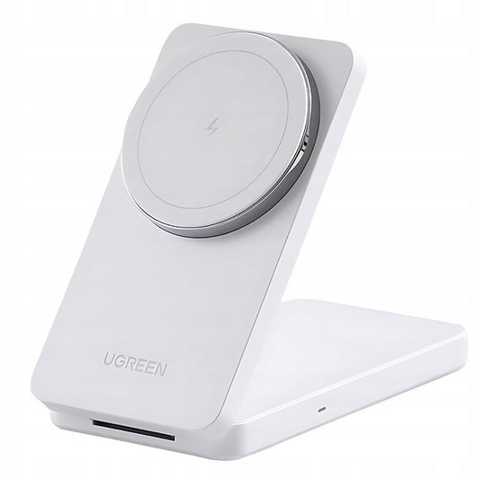 UGREEN W528 2in1 Trådløs Netværksoplader, 20W, 1.67A, Hvid