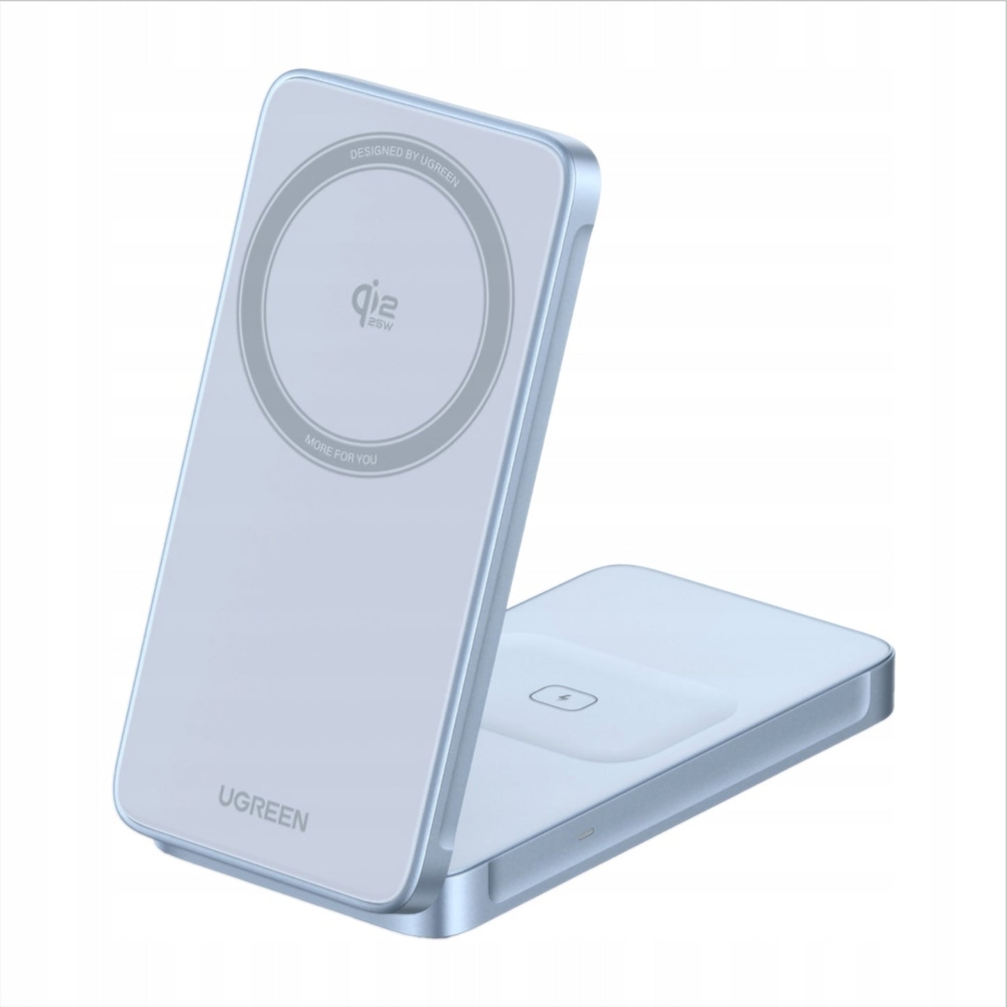 UGREEN MagFlow 2in1 trådløs netværksoplader, 25W, Blå