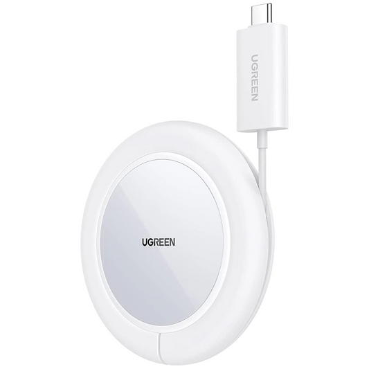 Trådløs netoplader UGREEN CD245 (40123), 15W, 1,67A, Hvid