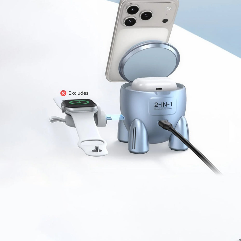 UGREEN W713 2in1 25W Wireless Network Charger, Blue