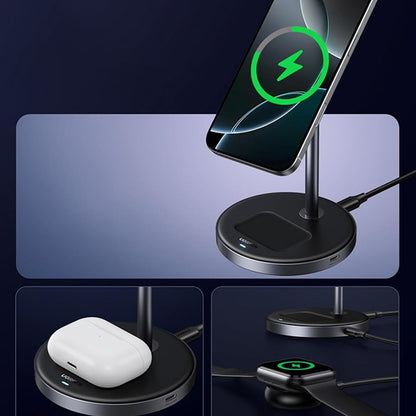 UGREEN W710 3in1 Trådløs Netværksoplader, 20W, 1.67A, 1 x USB-C, Sort