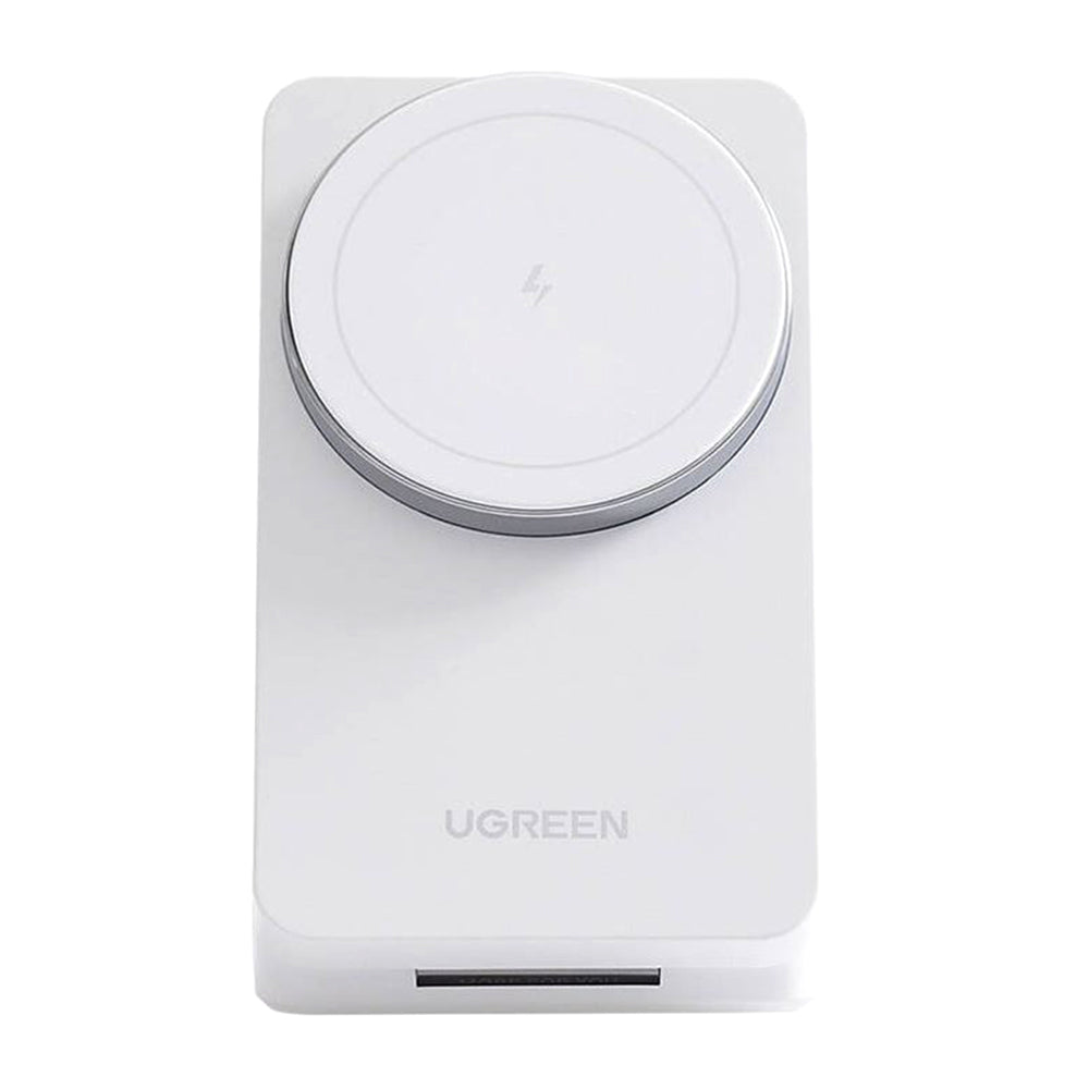 UGREEN W528 2in1 Trådløs Netværksoplader, 20W, 1.67A, Hvid