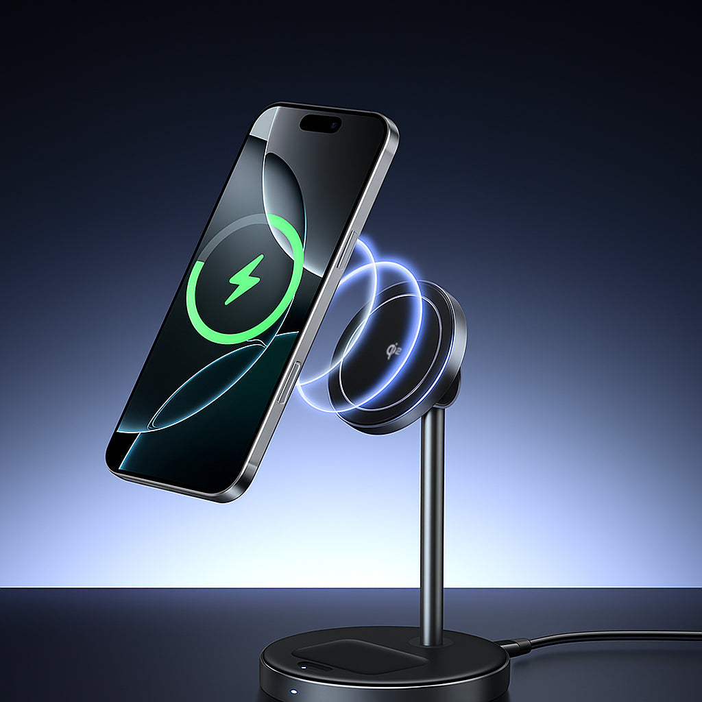 UGREEN W710 3in1 Trådløs Netværksoplader, 20W, 1.67A, 1 x USB-C, Sort
