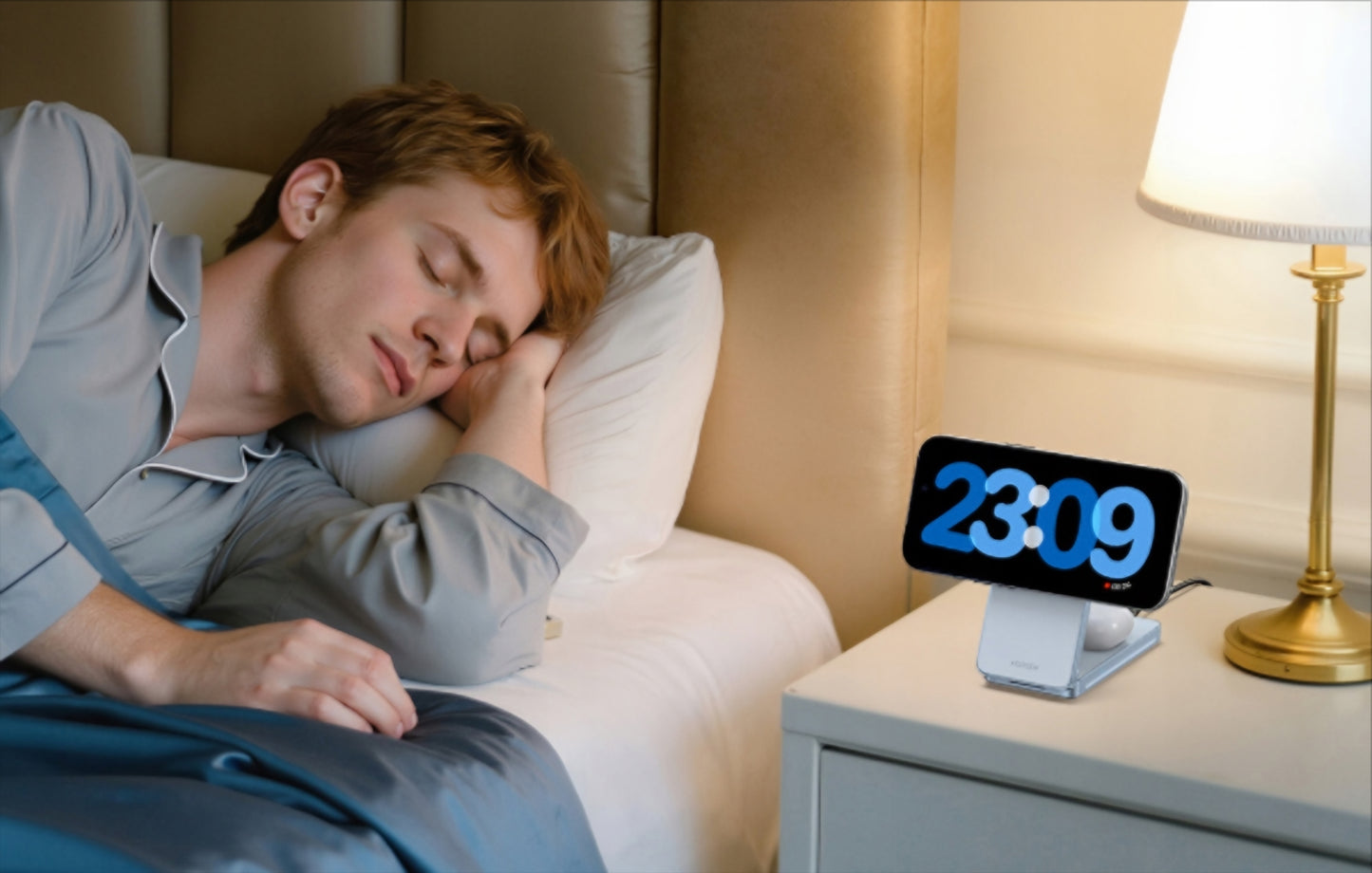 UGREEN MagFlow 2in1 trådløs netværksoplader, 25W, Blå