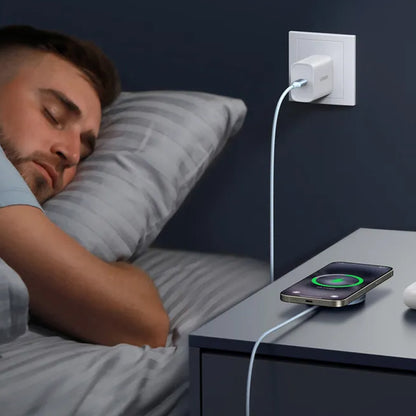 UGREEN MagFlow Trådløs Netværksoplader, 25W, Blå