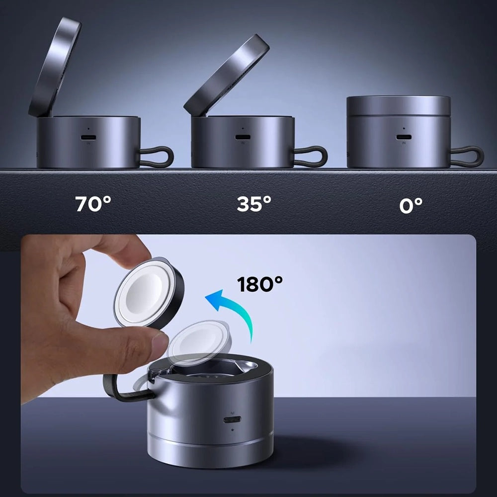 Trådløs Netværksoplader UGREEN W712 (65148) 3in1, 25W, 1.67A, Grå