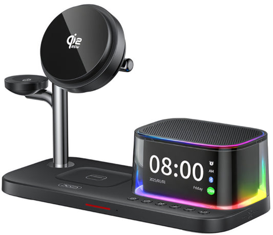 XO Design CX045 3i1 Trådløs Netoplader, 25W, Sort