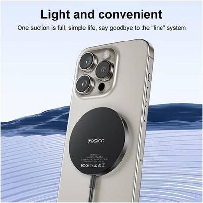 Trådløs Netværksoplader Yesido DS21, 15W, 1.67A, Sort