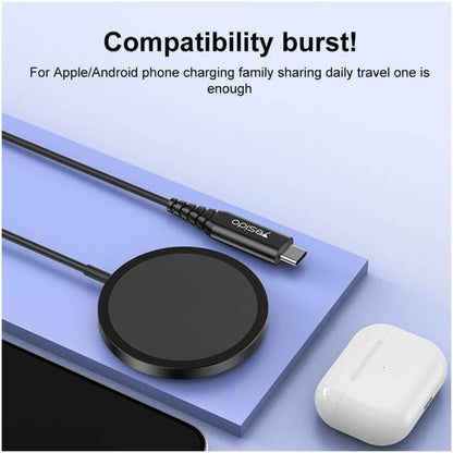 Trådløs Netværksoplader Yesido DS21, 15W, 1.67A, Sort