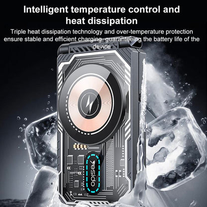 Trådløs Netværksoplader Yesido DS25 3i1, 15W, 1.67A, Sort