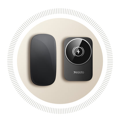 Trådløs netværksoplader Yesido DS27 3in1, 15W, 1.67A, Sort