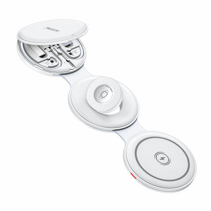 Trådløs netværksoplader Yesido DS29 5in1, 15W, 1.67A, Hvid