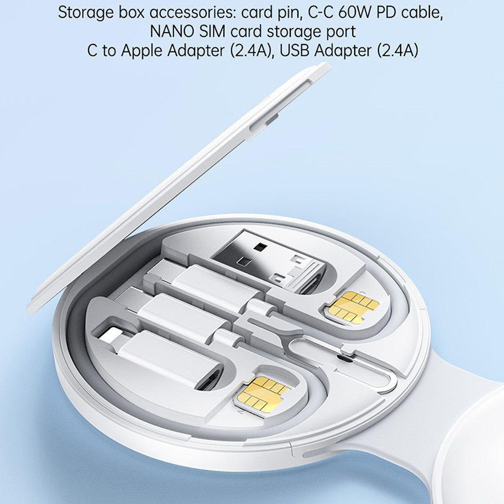 Trådløs netværksoplader Yesido DS29 5in1, 15W, 1.67A, Hvid