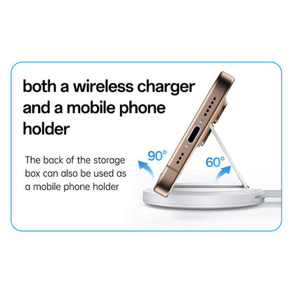 Trådløs netværksoplader Yesido DS29 5in1, 15W, 1.67A, Hvid