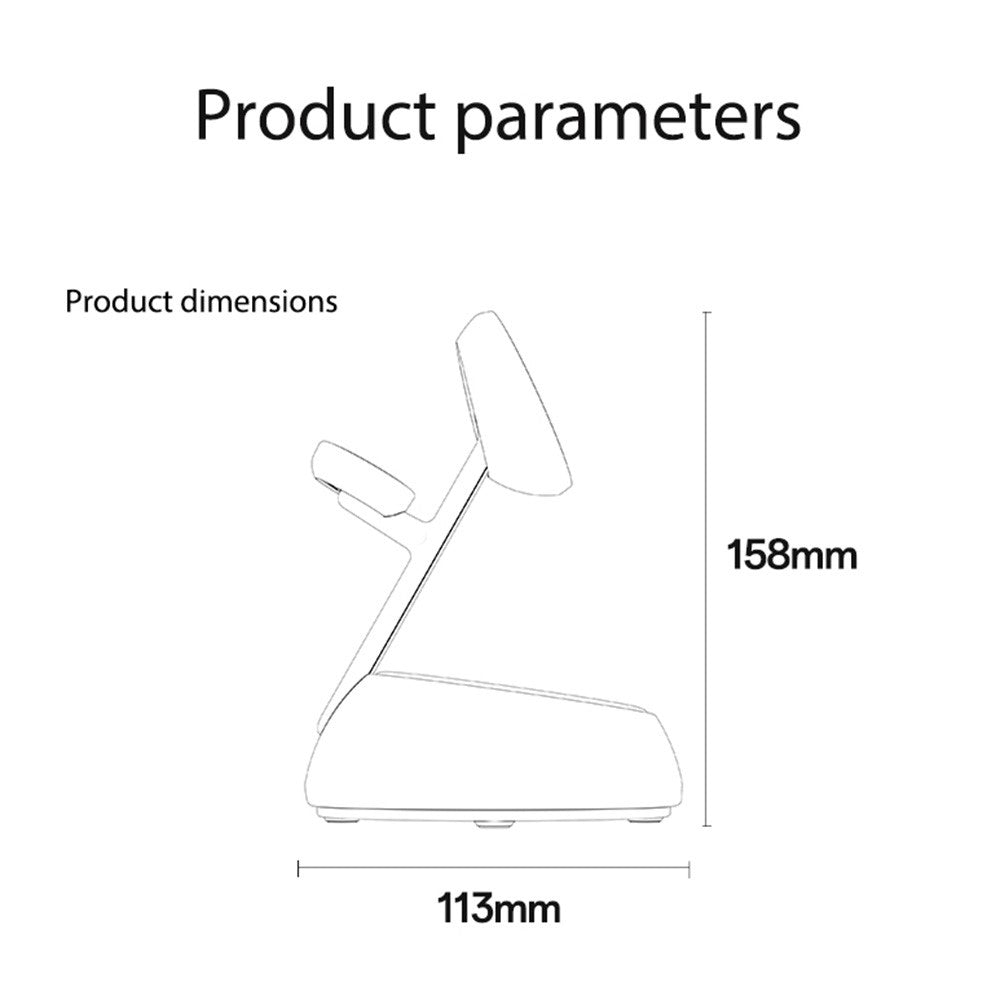 Trådløs netværksoplader Yesido DS31 3-i-1, 15W, 1.67A, Hvid