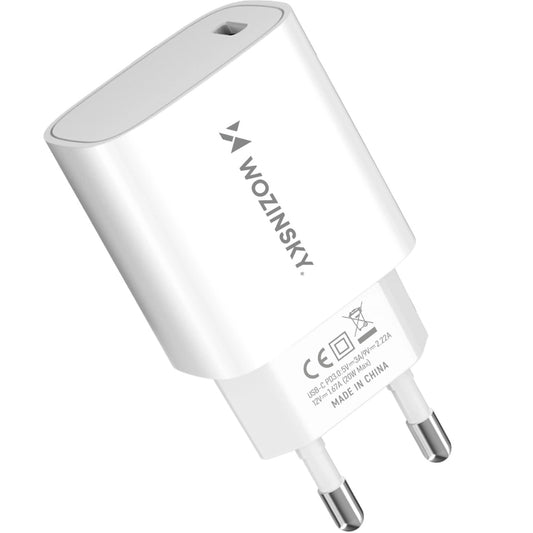 WZK WGWCCW Netoplader, 20W, 3A, 1 x USB-C, Hvid