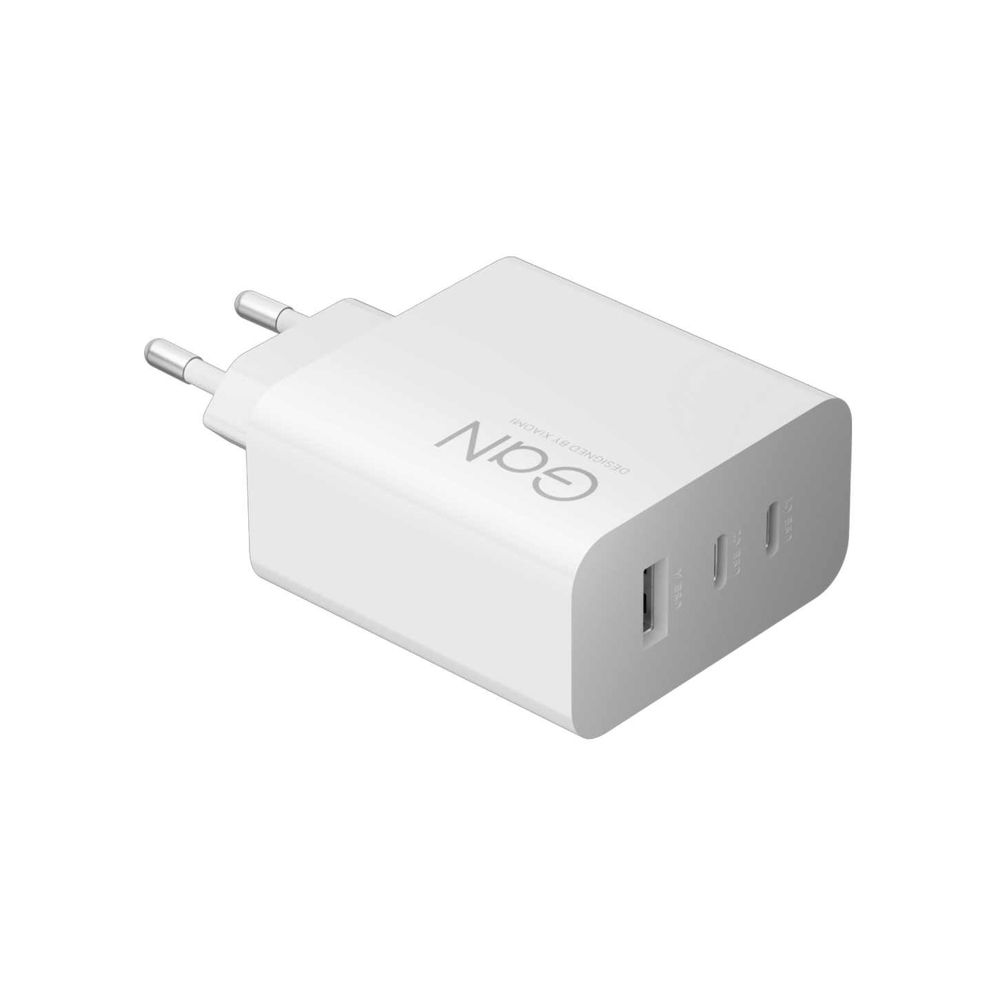 Xiaomi netværksoplader, 90W, 6.1A, 1 x USB-A - 2 x USB-C, Hvid BHR087MEU