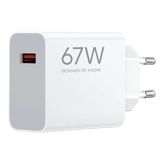 Xiaomi Netværksoplader, 67W, 6.2A, 1 x USB-A, Hvid BHR07SKEU