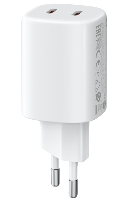 Xiaomi Nano Turbo Netoplader, 45W, 3A, 2 x USB-C, Hvid BHR087OEU