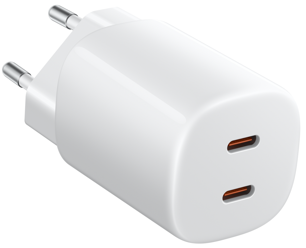 Xiaomi Nano Turbo Netoplader, 45W, 3A, 2 x USB-C, Hvid BHR087OEU