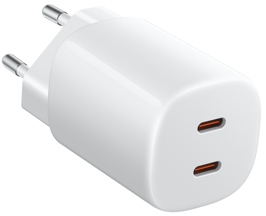 Xiaomi Nano Turbo Netoplader, 45W, 3A, 2 x USB-C, Hvid BHR087OEU