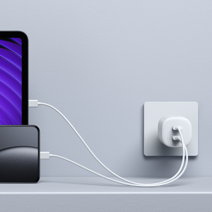Xiaomi Nano Turbo Netoplader, 45W, 3A, 2 x USB-C, Hvid BHR087OEU