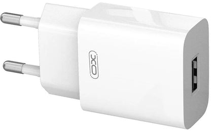 Netværksoplader XO Design L99, 12W, 2.4A, 1 x USB-A, Hvid