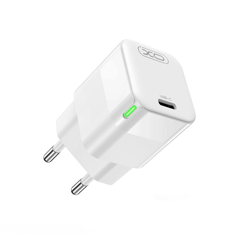 Netværksoplader XO Design CE06, 30W, 3A, 1 x USB-C, Hvid