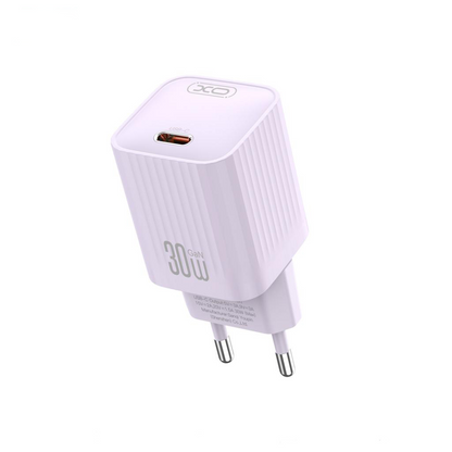 XO Design L148 Netoplader, 30W, 3A, 1 x USB-C, Lilla