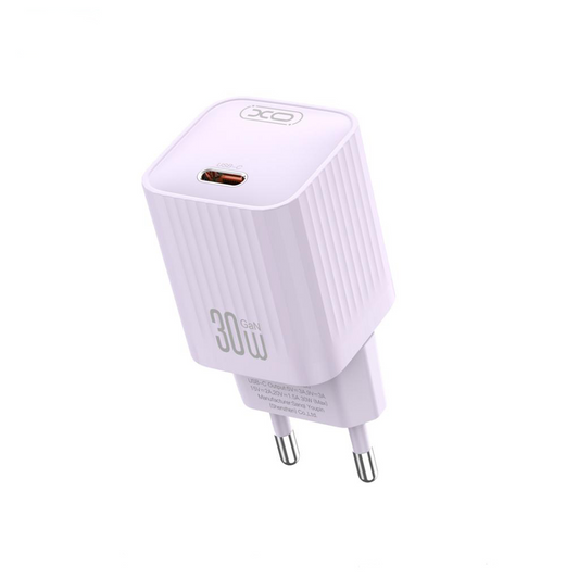 XO Design L148 Netoplader, 30W, 3A, 1 x USB-C, Lilla