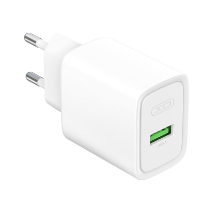 XO Design CE50 netoplader, 18 W, 3 A, 1 x USB-A, hvid