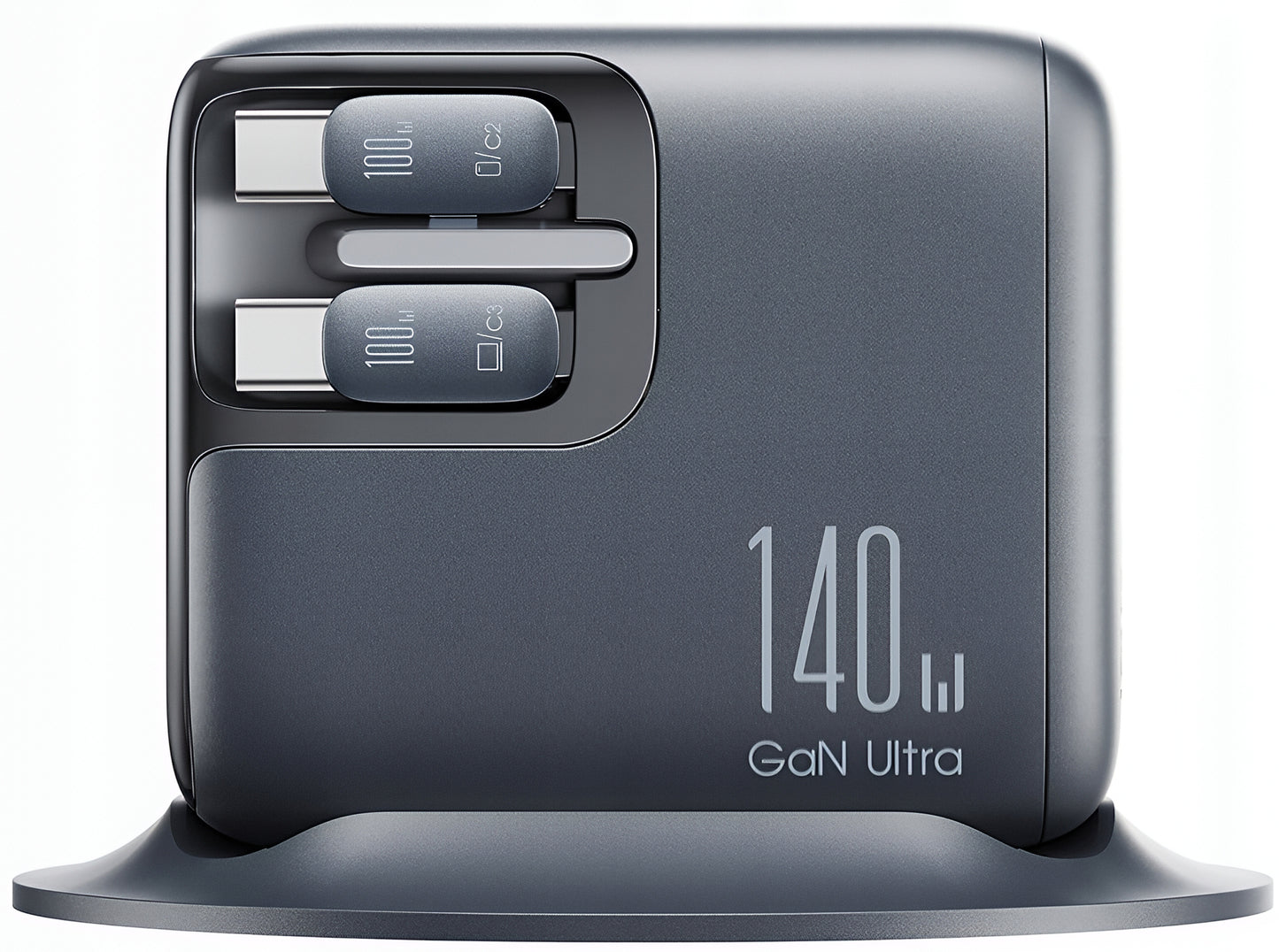 Opladerstation med USB-C kabel Joyroom Podix JR-TRD01, 140W, 1 x USB-C - 2 x USB-A, Grå