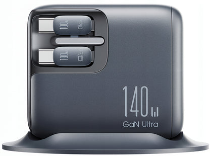 Opladerstation med USB-C kabel Joyroom Podix JR-TRD01, 140W, 1 x USB-C - 2 x USB-A, Grå