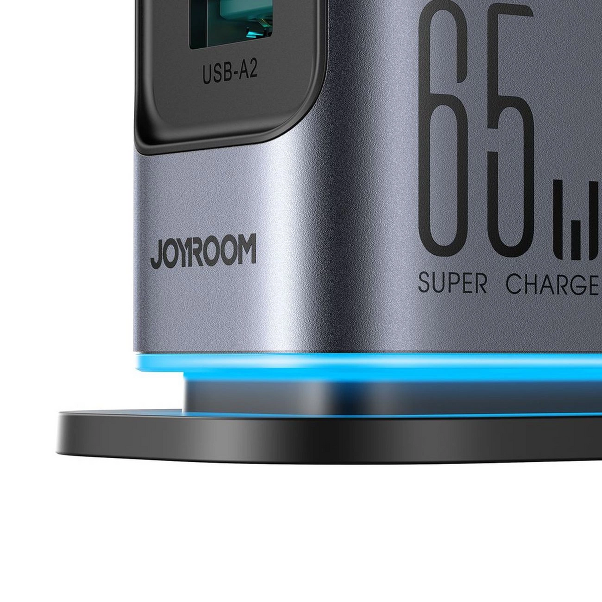 Joyroom JR-TCM02 UK Stationoplader, 65W, 3,25A, 2 x USB-A - 4 x USB-C, Grå