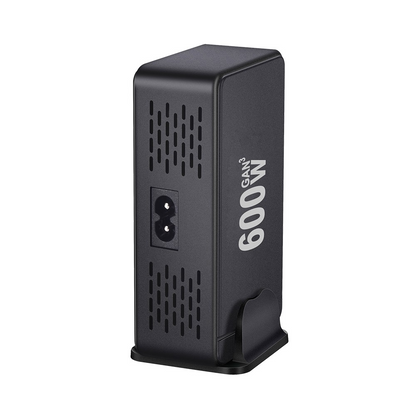 OEM Station Oplader, 600W, 4 x USB-A - 4 x USB-C, Sort
