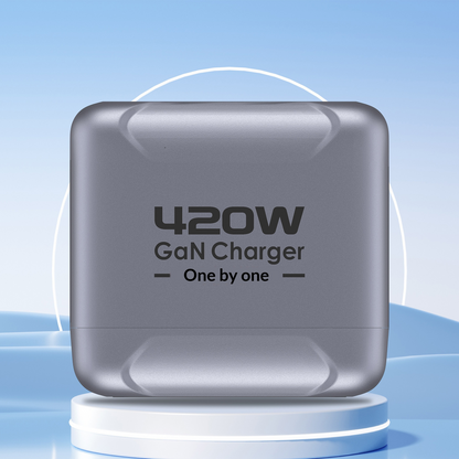 OEM BK-126D Stationoplader, 140W, 5A, 2 x USB-A - 6 x USB-C, Grå
