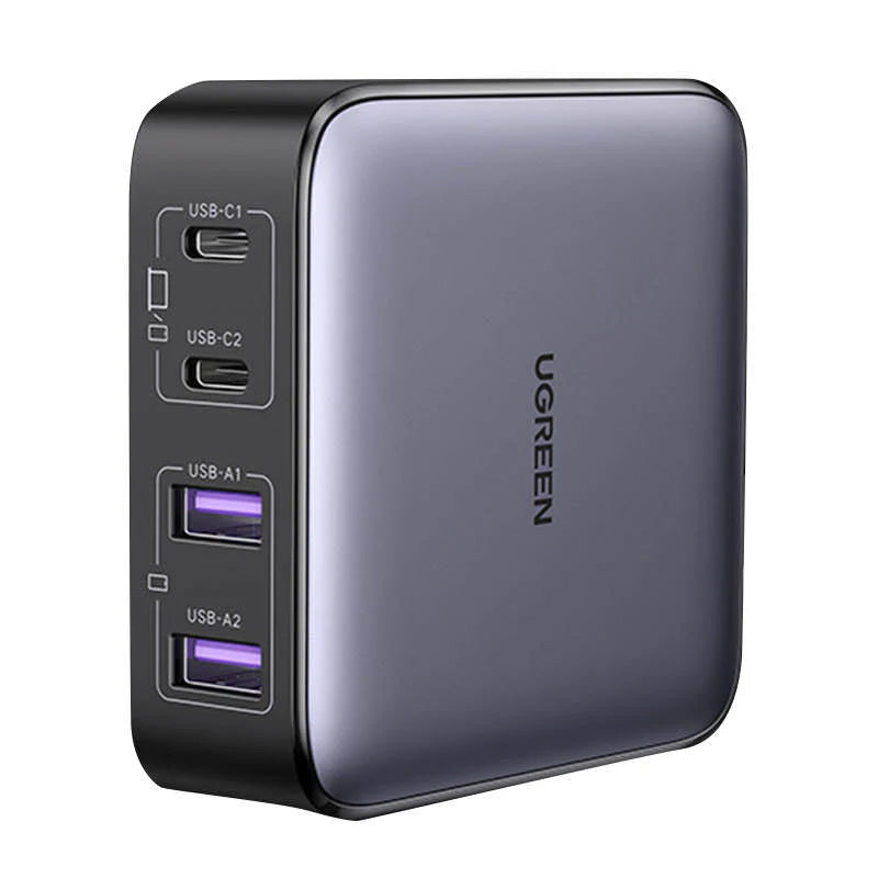 UGREEN CD327 Nexode opladerstation, 65W, 3.25A, 2 x USB-A - 2 x USB-C, Sort