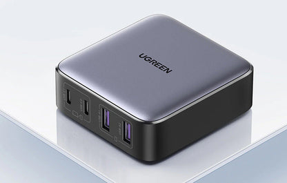 UGREEN CD327 Nexode opladerstation, 65W, 3.25A, 2 x USB-A - 2 x USB-C, Sort
