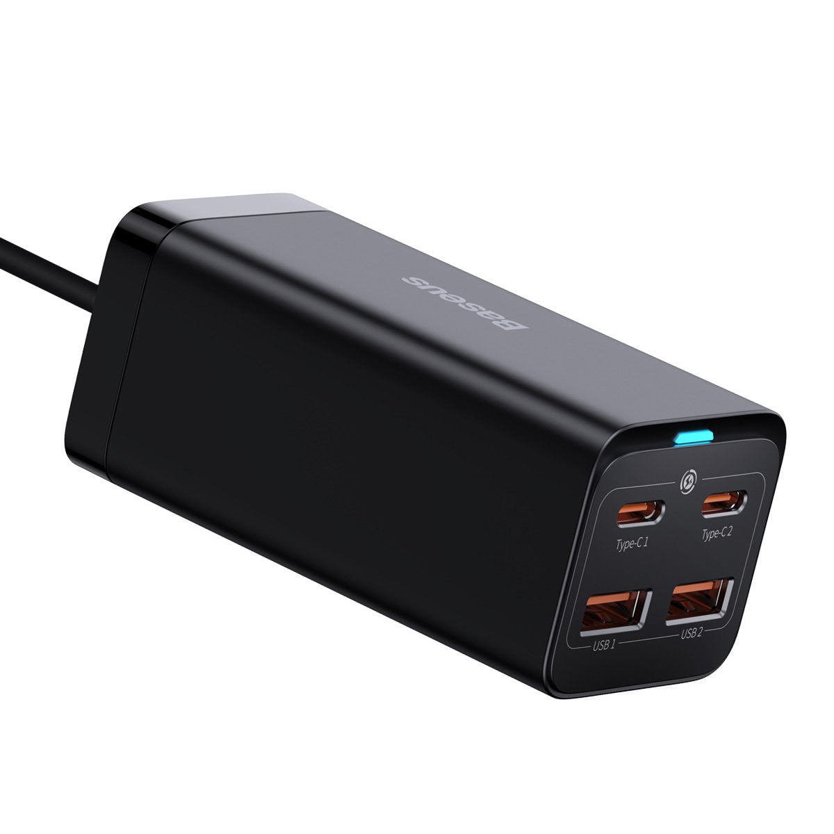 Baseus GaN3 Pro USB-C Charging Station, 100W, 5A, 2 x USB-A - 2 x USB-C, Black, Resealed CCGP000101