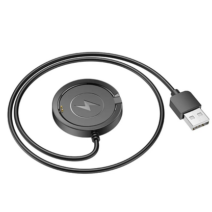 Opladerkabel til Smartwatch HOCO Y22, USB-A, Sort
