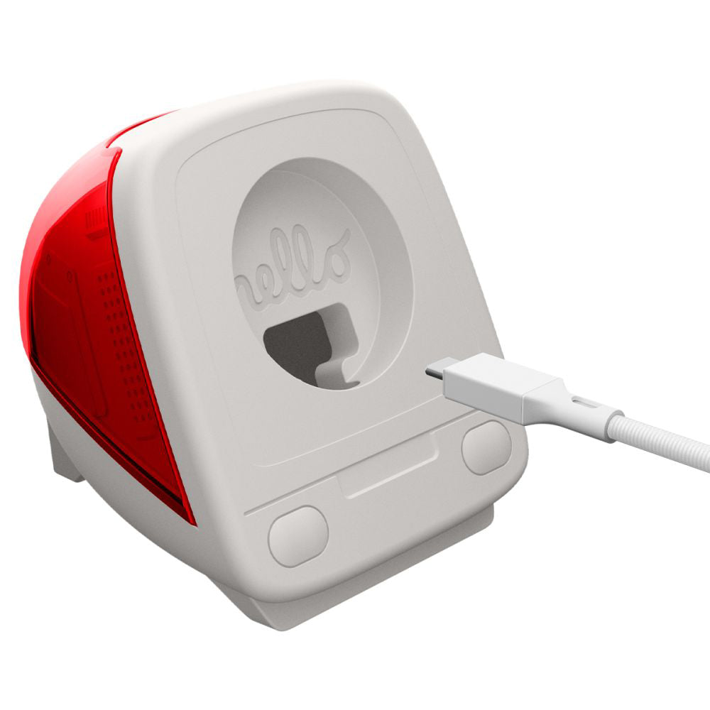 Spigen C1 Classic holder til trådløs oplader til Apple Watch Series, Rød AMP09341